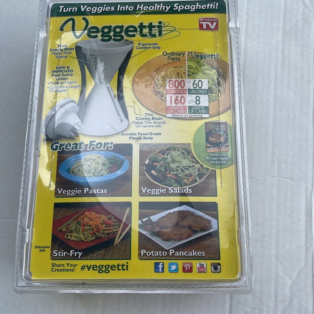 Veggetti spiral vegetable cutter as seen on tv
